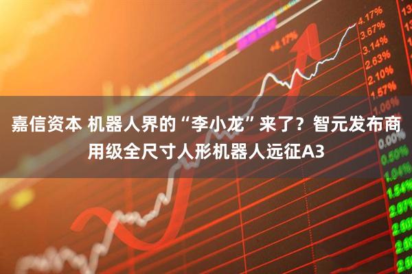 嘉信资本 机器人界的“李小龙”来了？智元发布商用级全尺寸人形机器人远征A3